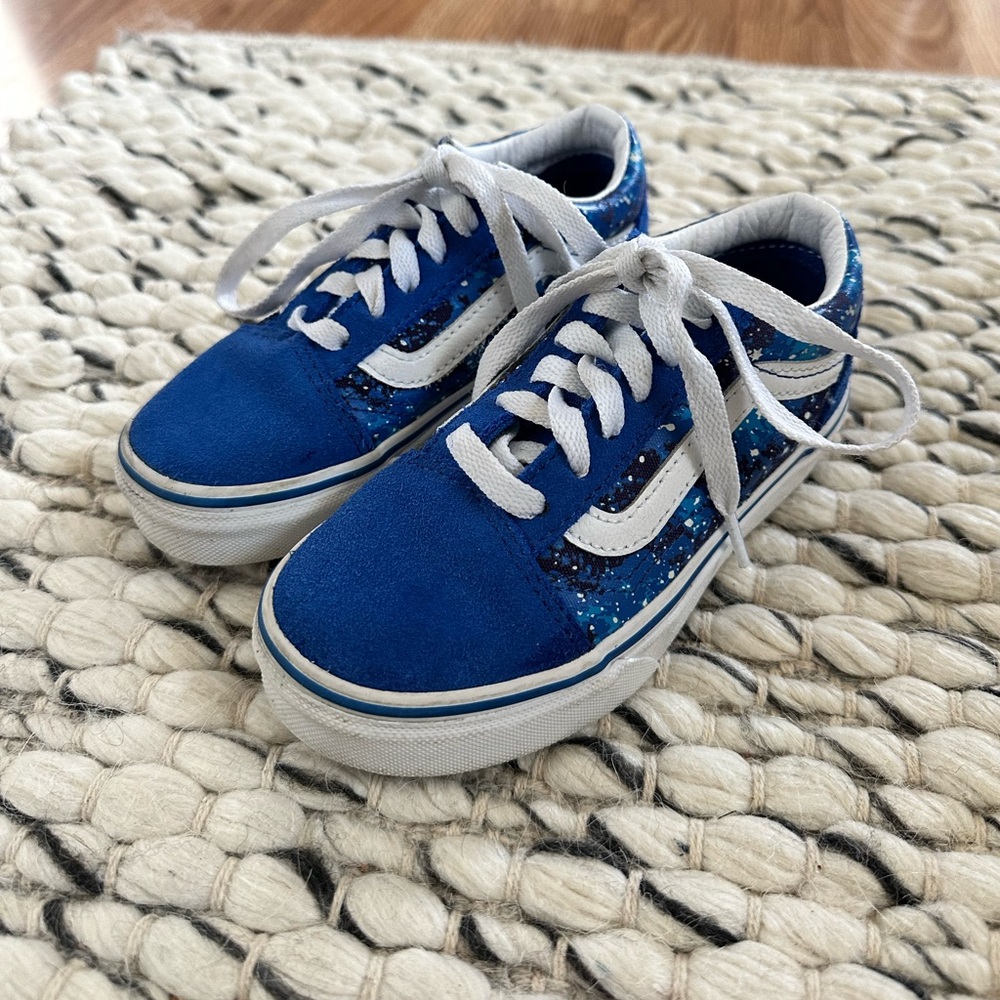 Boys Galaxy Vans Size 12